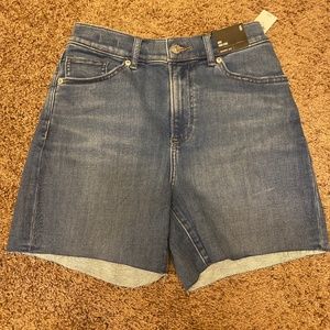Express Midi High Rise Shorts - New With Tags